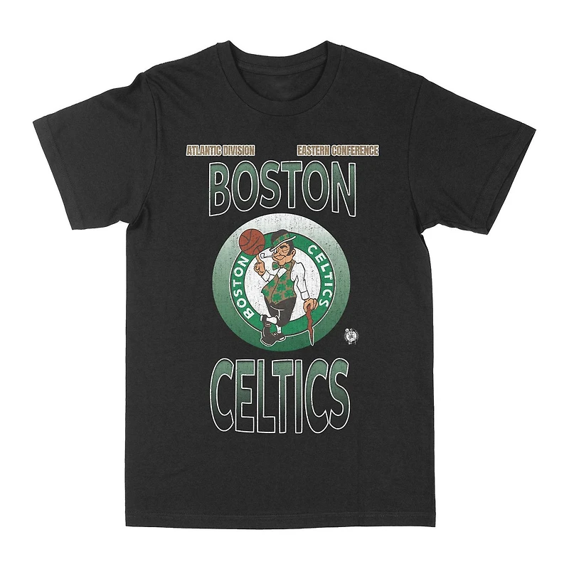 NBA Officially Licensed Boston Celtics Gradient Logo Black T-Shirt