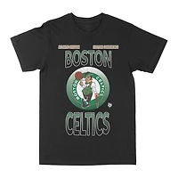 T-shirt noir avec logo dégradé des Boston Celtics sous licence officielle NBA