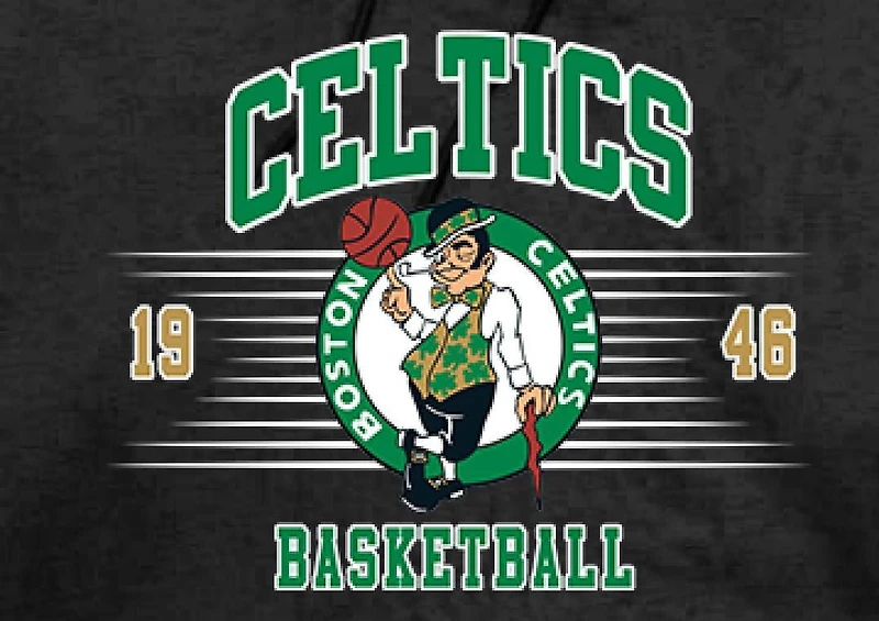 NBA Officially Licensed Boston Celtics Lines Black Hoodie