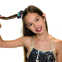 Justice Girls Splattered Biketard with Scrunchie