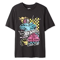 T-shirt à imprimé graphique Hot Wheels pour garçons