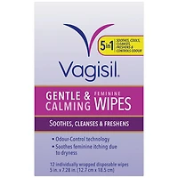 Lingettes Féminines Douces Et Apaisantes Vagisil® 12 lingettes jetables