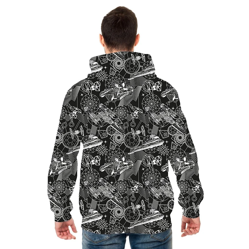 Sweat à capuche Star Wars Geo Ships pour homme