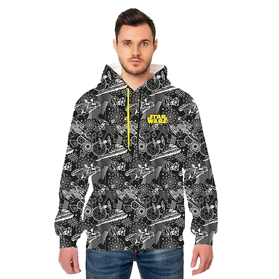 Sweat à capuche Star Wars Geo Ships pour homme