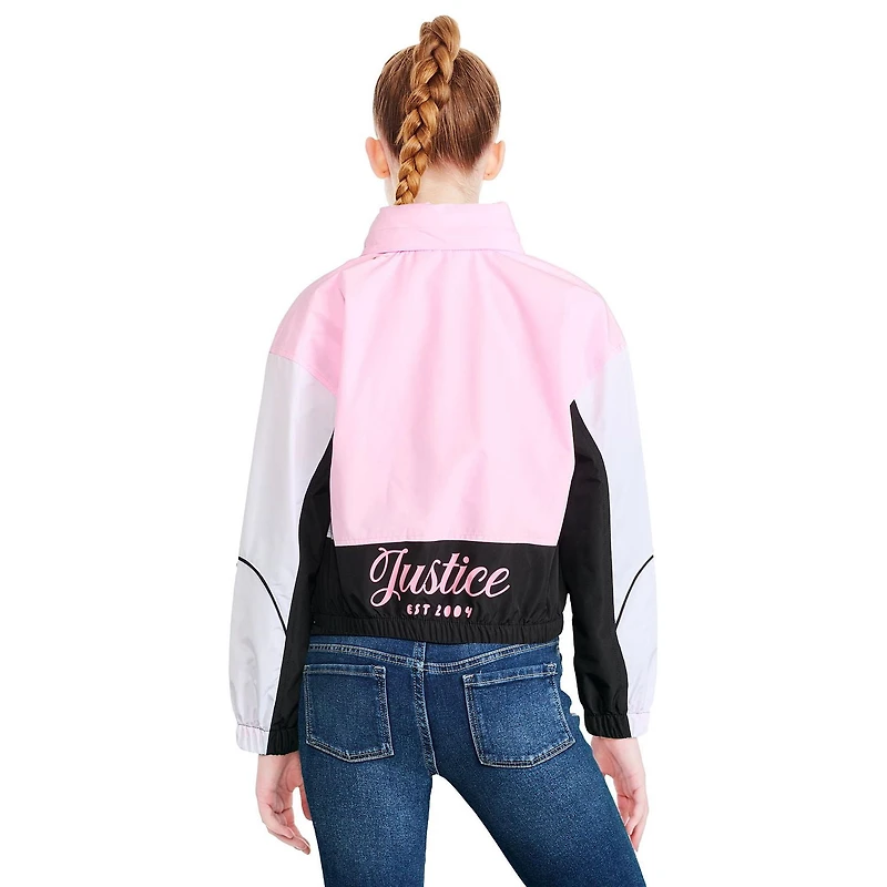 Justice Girls' Short Windbreaker