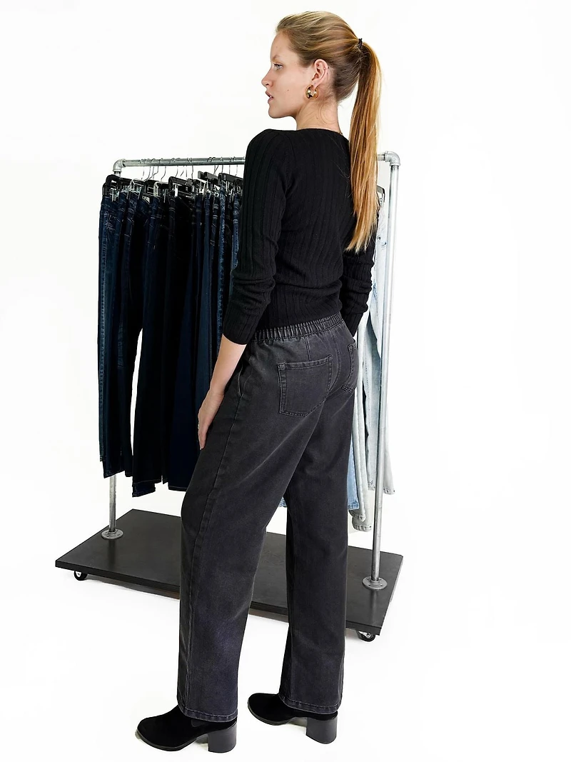 Jeaniologie™ Femme JN À ENFILER NOIR