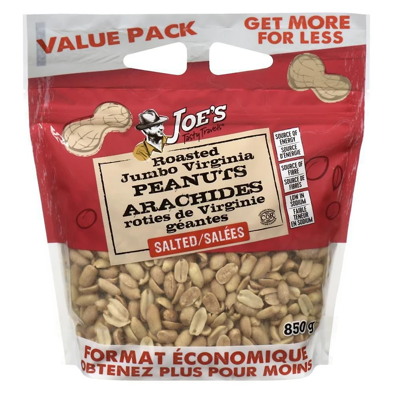 Joe's Tasty travels ROASTED JUMBO VIRGINIA PEANUTS SALTED