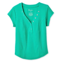 No Boundaries Women's Henley T-Shirt