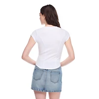 T-shirt henley No Boundaries pour femmes