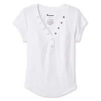 T-shirt henley No Boundaries pour femmes