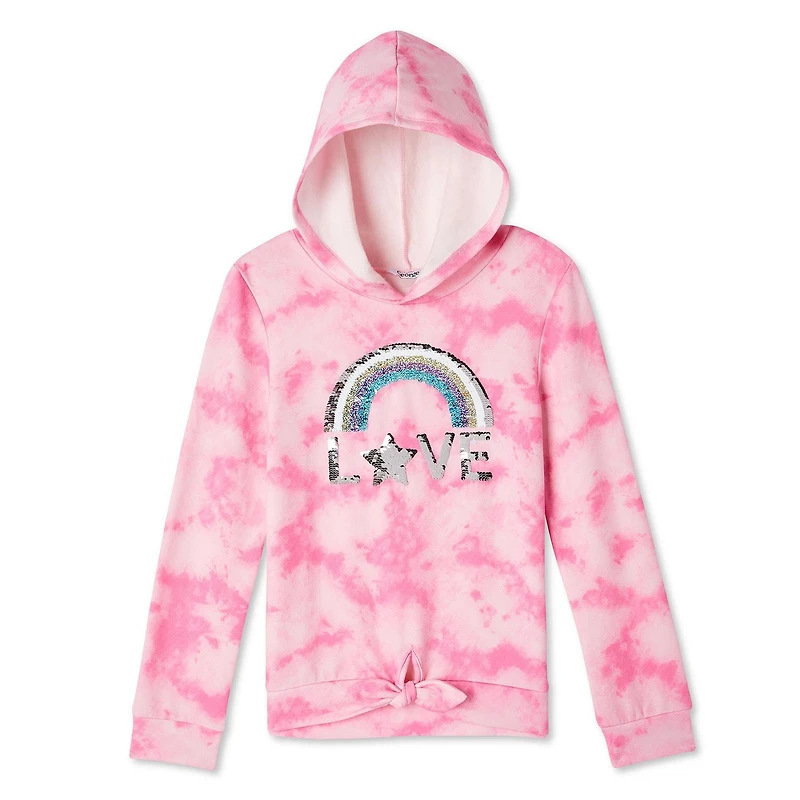 Haut à capuchon noué à l’avant George pour filles