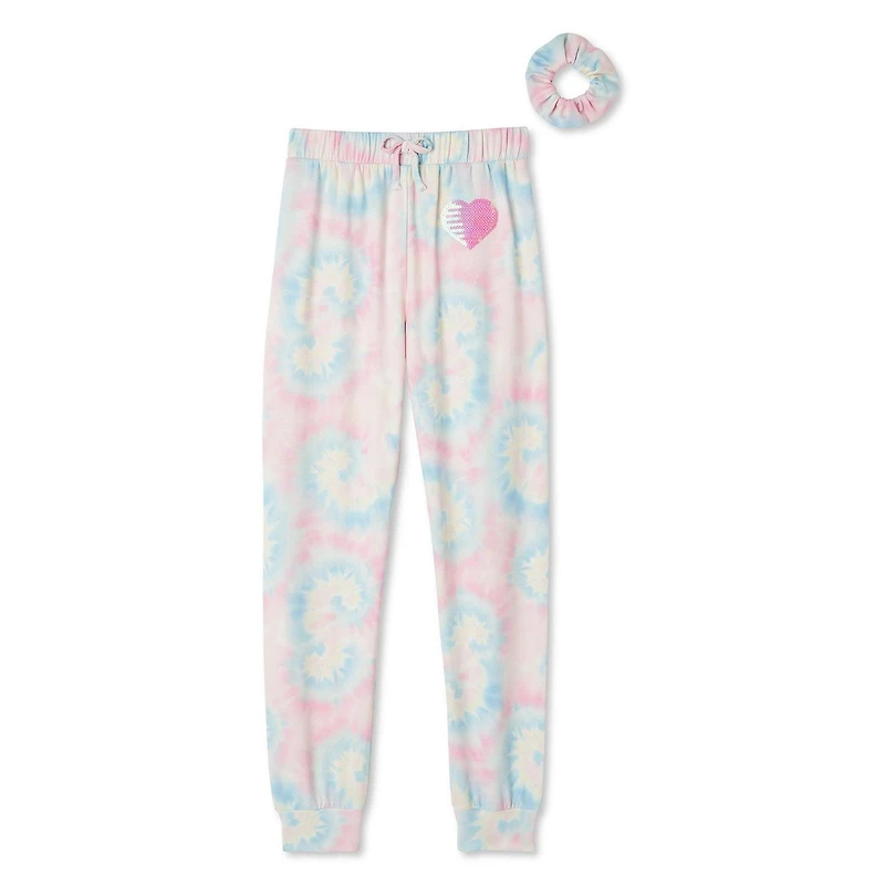 George Girls' Tie-Dye Jogger and Scrunchie 2-Piece Set