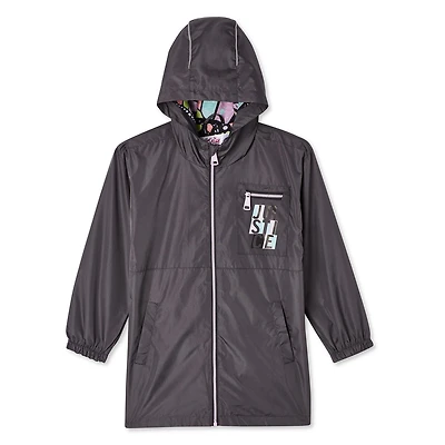 Justice Girls' Long Windbreaker
