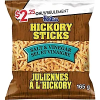 Hostess Juliennes à l'hickory Croustilles Sel et vinaigre Juliennes de pommes de terre assaisonnées 165g