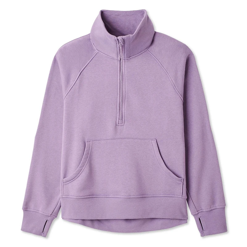 Chandail à demi-fermeture éclair Athletic Works pour femmes