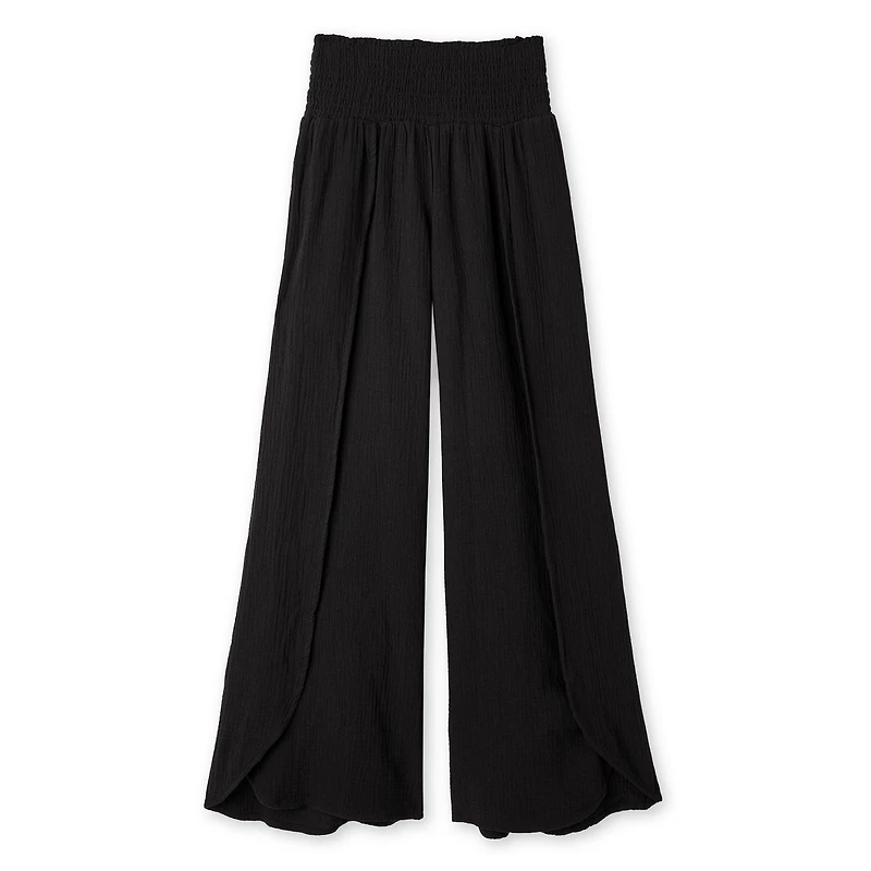 No Boundaries Women's Crinkled Pant Cover-Up