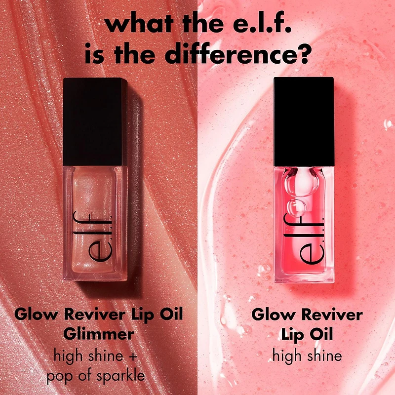 e.l.f. Cosmetics Huile à lèvres glow reviver fini miroir Scintillant et brillant