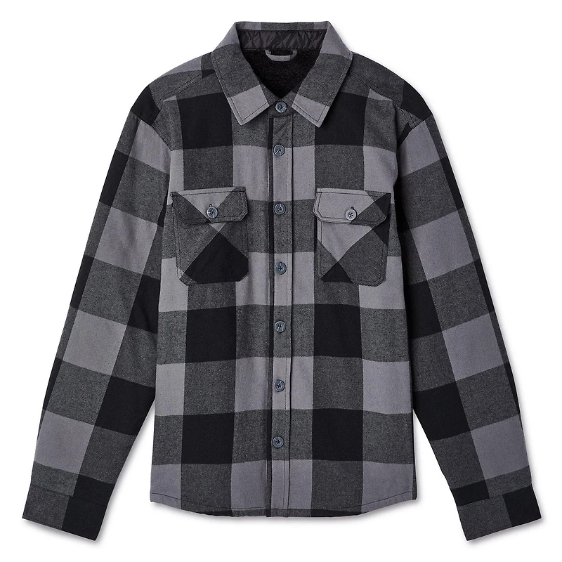 George Men's Flannel Shirt Jacket