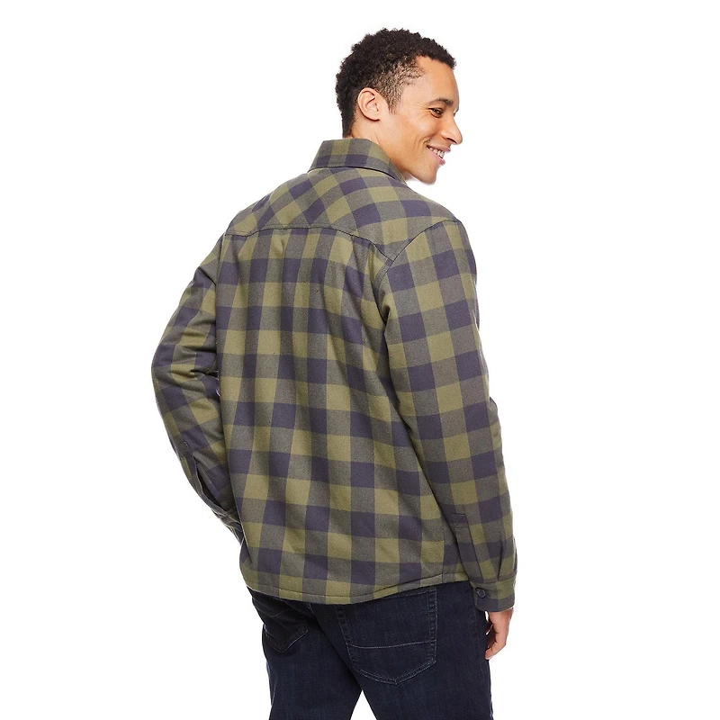 George Men's Flannel Shirt Jacket