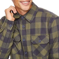 George Men's Flannel Shirt Jacket