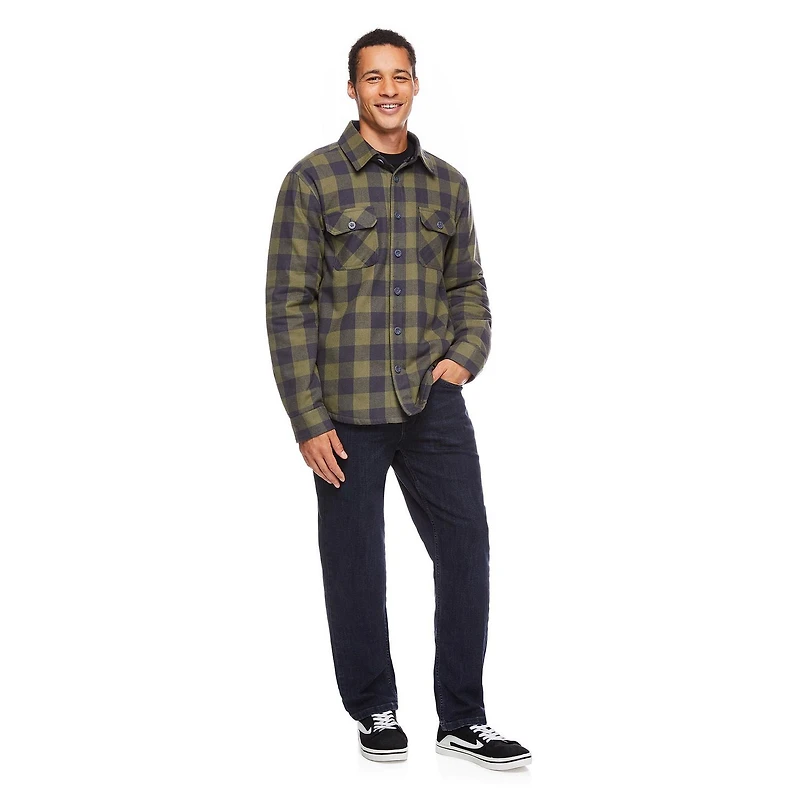 George Men's Flannel Shirt Jacket