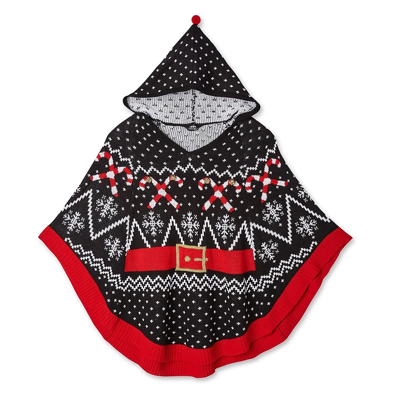 Chandail de style poncho au thème de Noël George Plus pour femmes