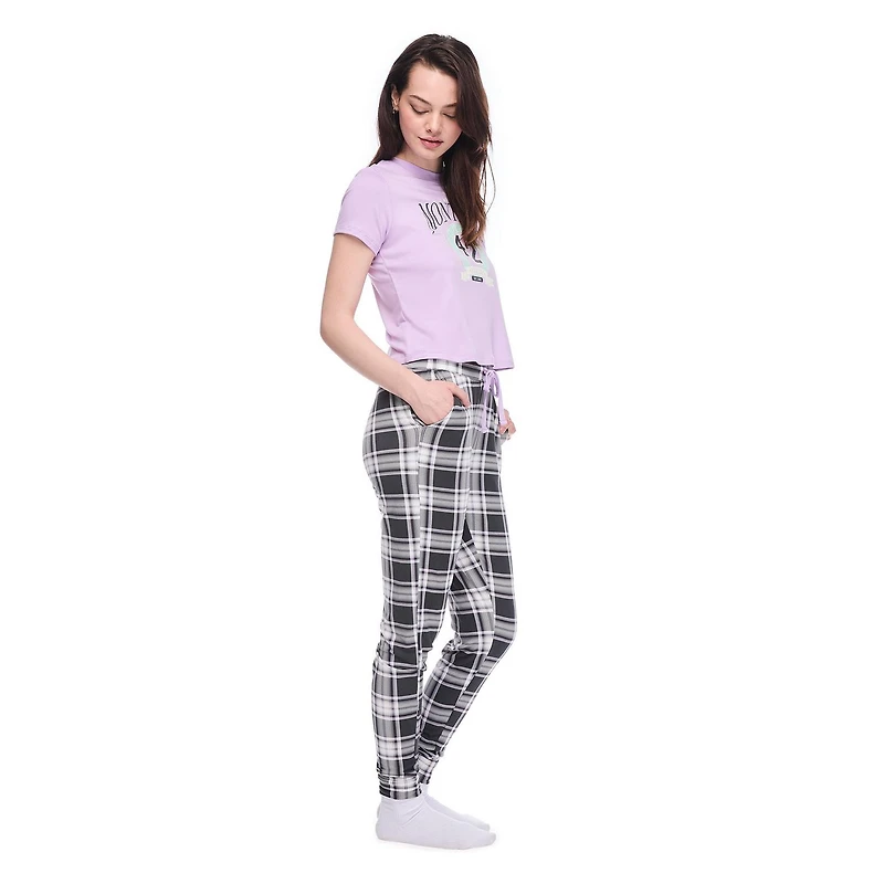 No Boundaries Women's Two Piece Pajama Set