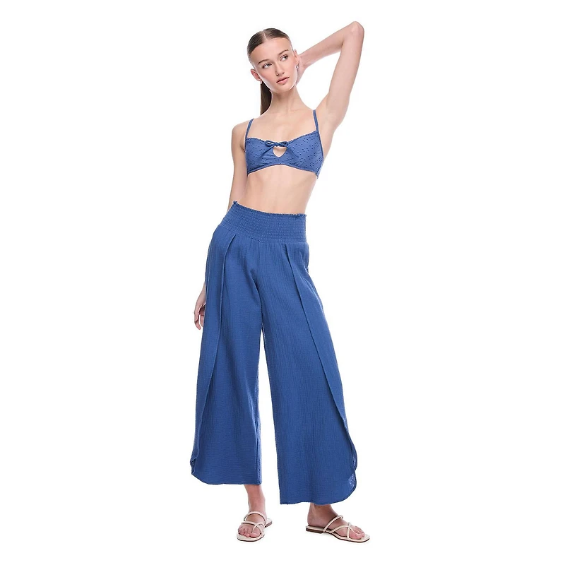 Pantalon de plage froissé No Boundaries pour femmes