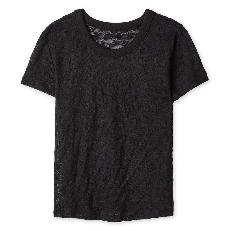 No Boundaries Women's Lace T-Shirt