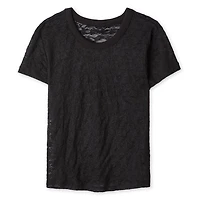 No Boundaries Women's Lace T-Shirt
