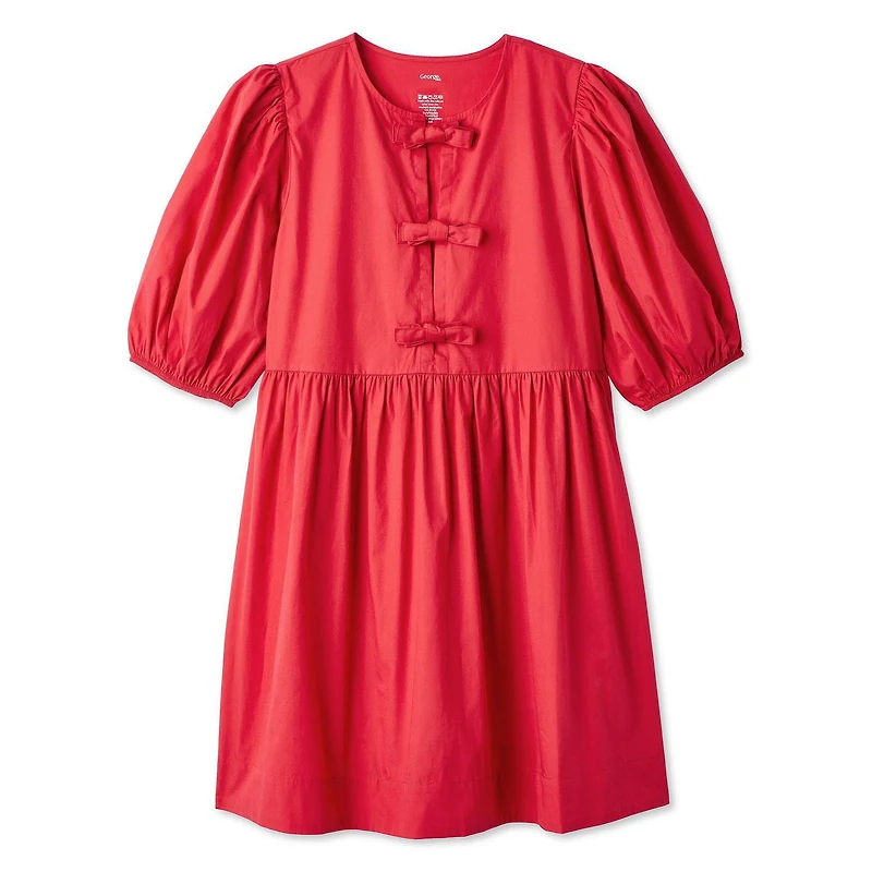 George Women's Bow Front Poplin Dress
