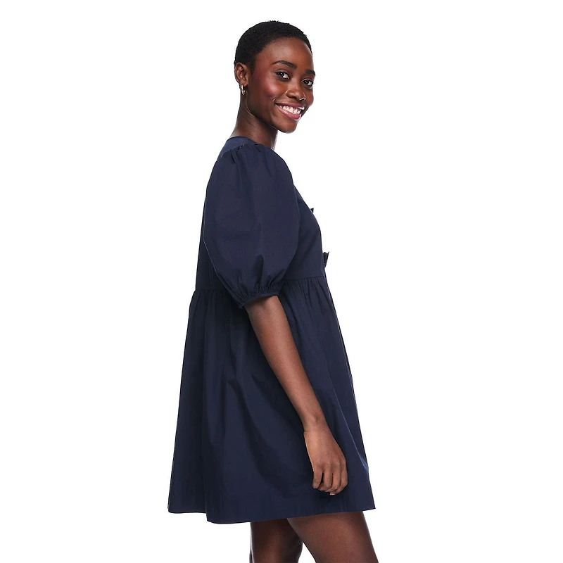 Robe en popeline avec boucle à l’avant George pour femmes