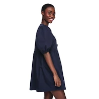 Robe en popeline avec boucle à l’avant George pour femmes