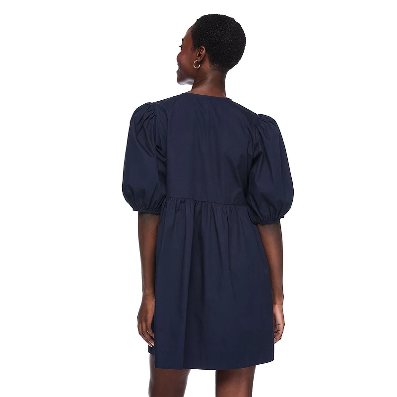 Robe en popeline avec boucle à l’avant George pour femmes