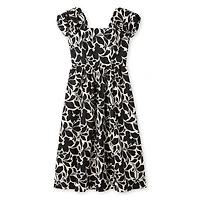 George Women's Puff Sleeve Printed Maxi Dress