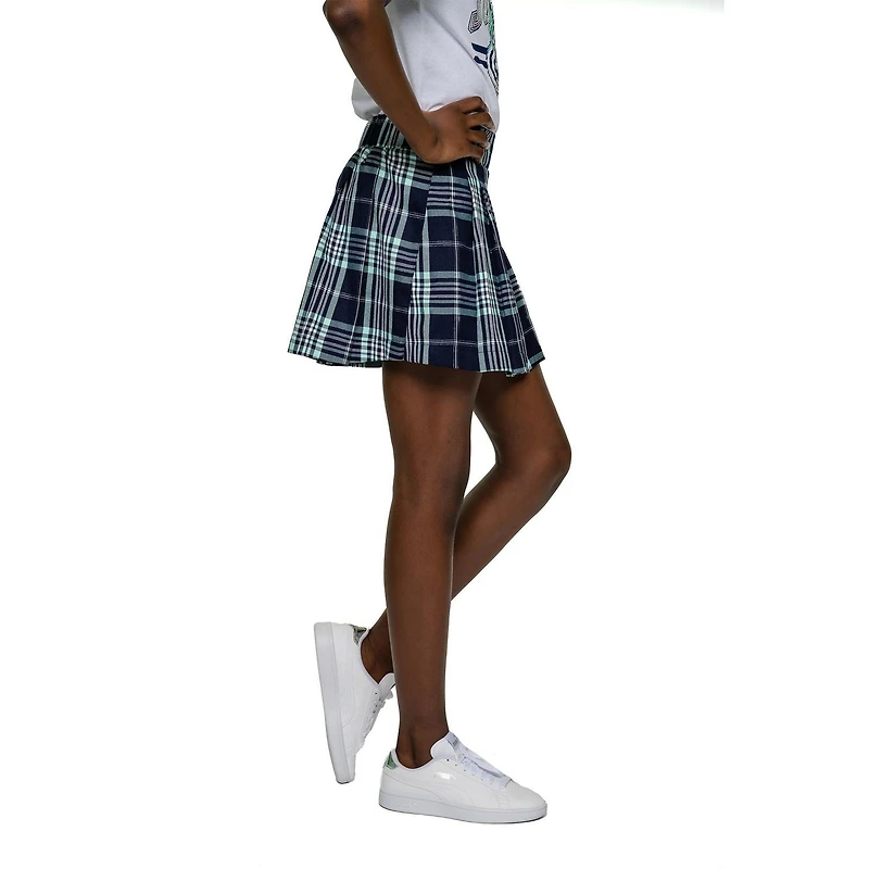 Justice Girls French Navy Plaid Skirt