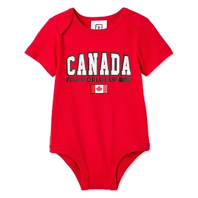 Body unisexe pour bébé FIFA Coupe du Monde 2026 Canada