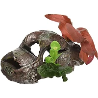 Vieille bagnole de petit format avec plante de Penn Plax