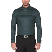 Ben Hogan Performance - Polo à manches longues à manches longues couleur Heather pour hommes