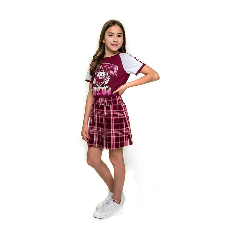 Justice Girls EST.04 Bear Short Sleeve T-Shirt