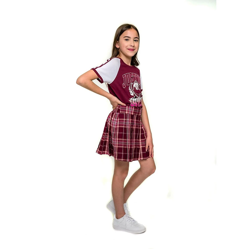 Justice Girls EST.04 Bear Short Sleeve T-Shirt