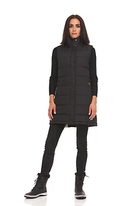 Swiss Tech Womens Long Puffer Vest