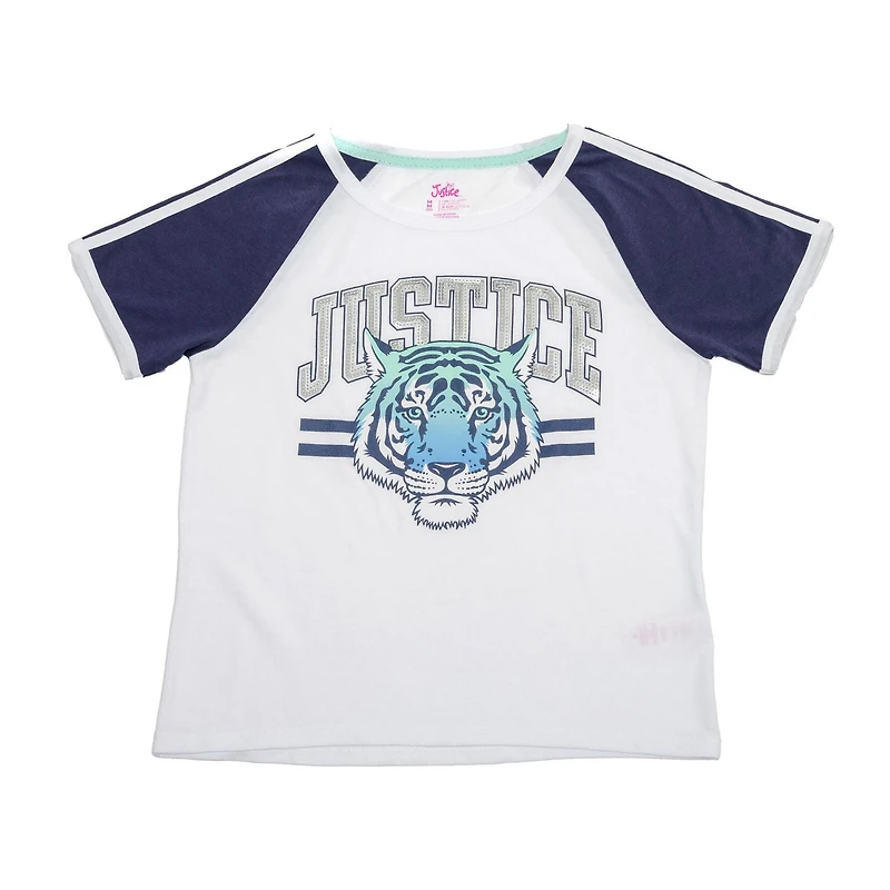 Justice Girls Cold Tiger T-shirt à manches courtes