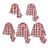 Pyjama à carreaux avec haut à col cranté George pour la famille
