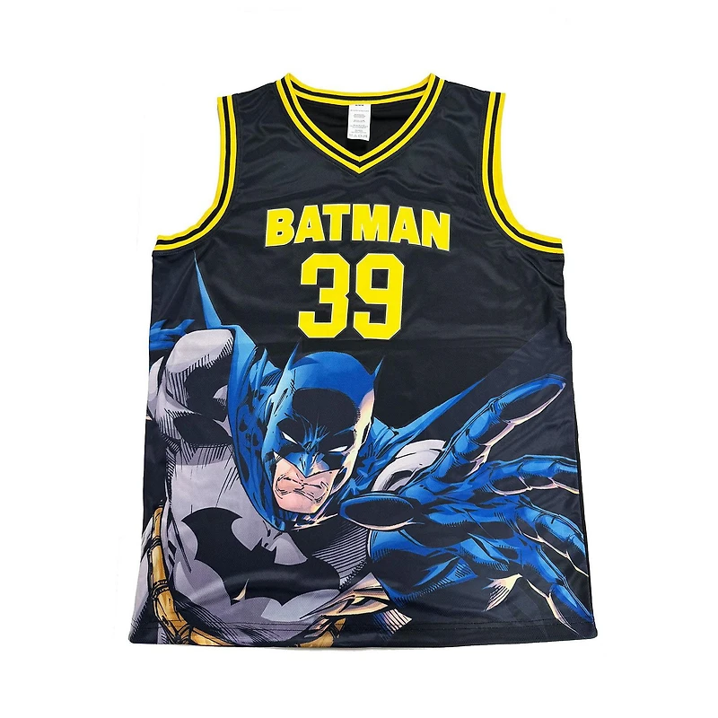 Mens Batman Logo Reversible Basketball Jersey