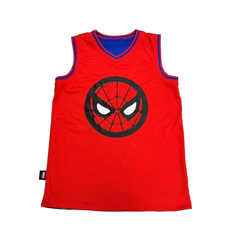 Marvel Mens 90's Spider-Man Reversible Basketball Jersey