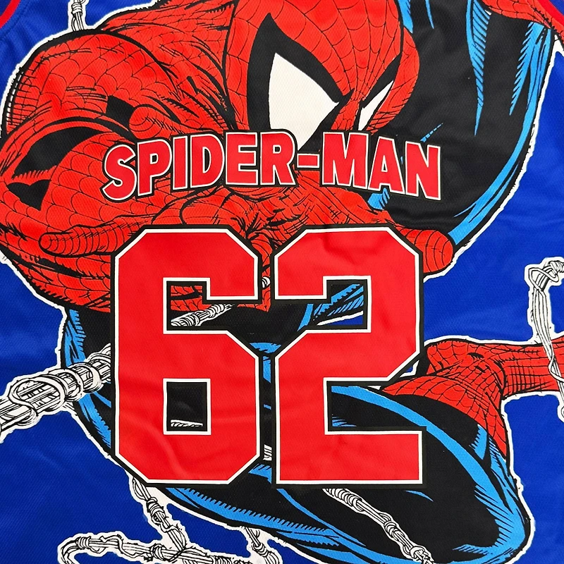 Marvel Maillot de basket-ball réversible Spider-Man des années 90 pour homme