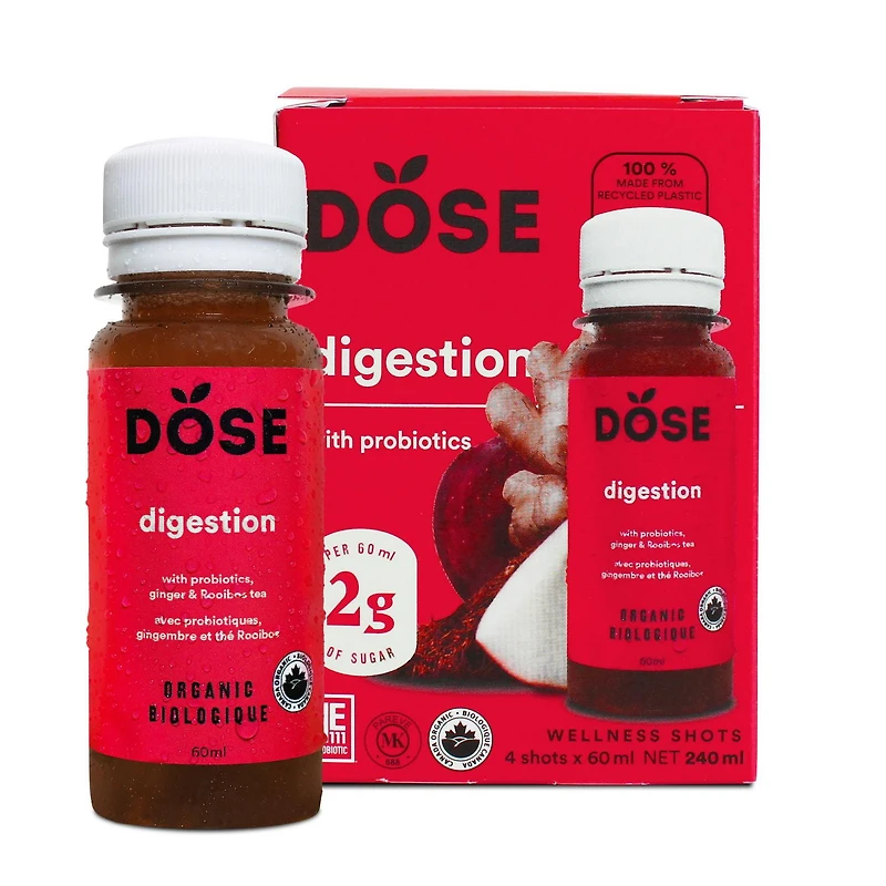 DOSE Digestion ginger & probiotics shot