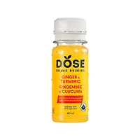 Shot biologique au gingembre et au curcuma DOSE 60 mL