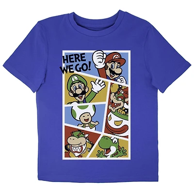 Nintendo T-shirt col rond à manches courtes pour garçon